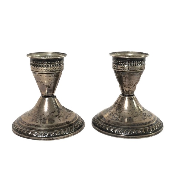 Raimond Sterling Other - Vintage Raimond Sterling Silver Weighted Candle Holders 408 grams